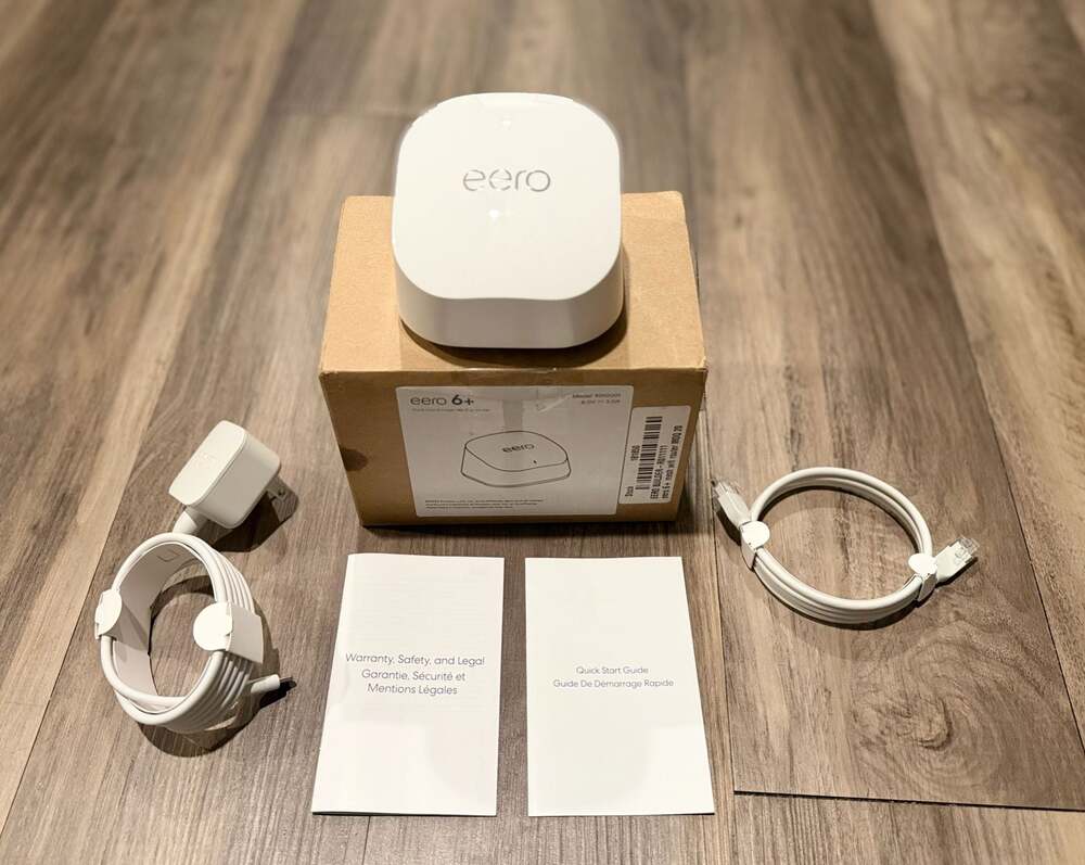 Amazon eero 6+ R010001 Dual-Band Mesh Wi-Fi 6 Router Open Box